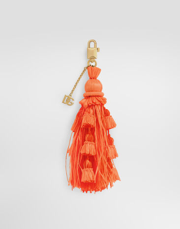 Dolce & Gabbana Key ring with tassel Orange BI3505A0808