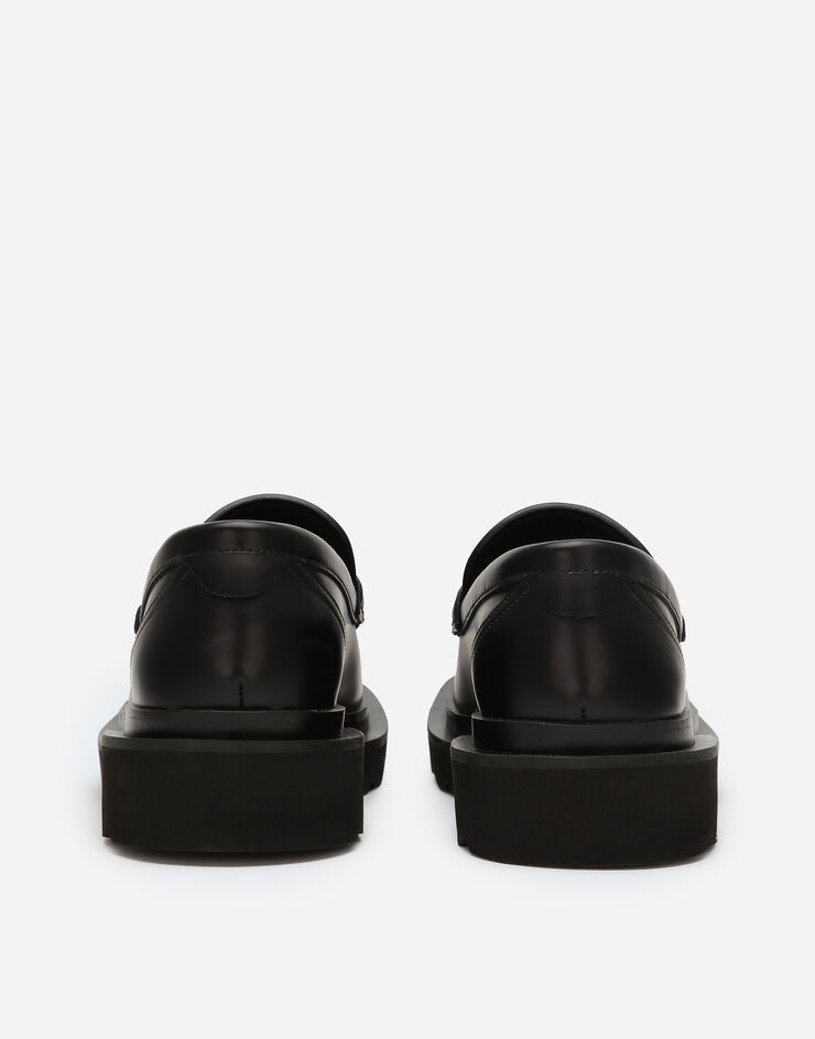 Dolce&Gabbana 小牛皮莫卡辛鞋 黑 CM0070A1203