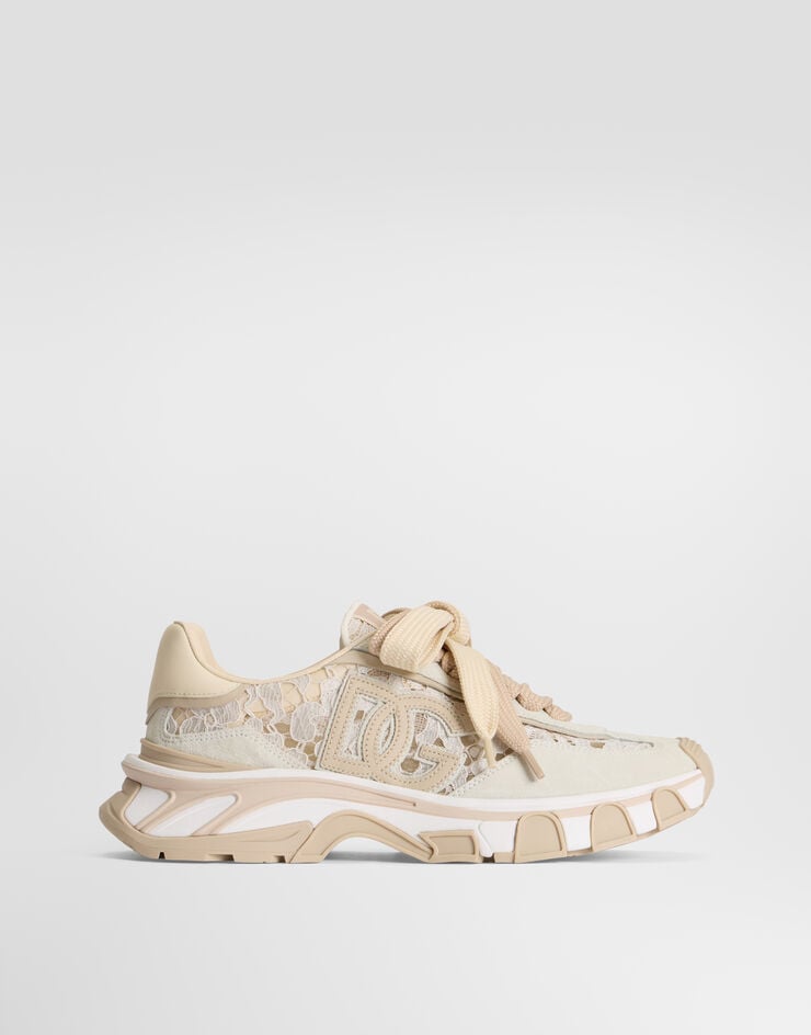 Dolce & Gabbana DG country road sneakers in lace Dolce & Gabbana DG country road sneakers in lace Cream CK2417AX627