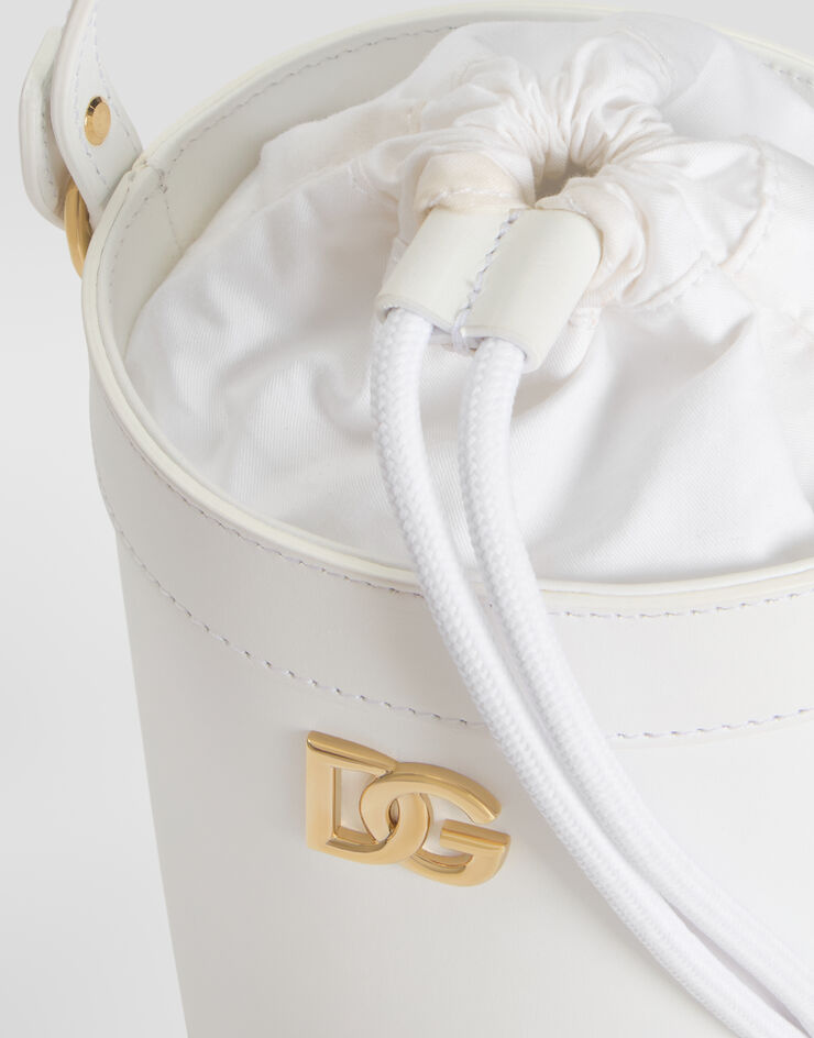 Dolce & Gabbana Nappa calfskin bucket bag White EB0266A1065
