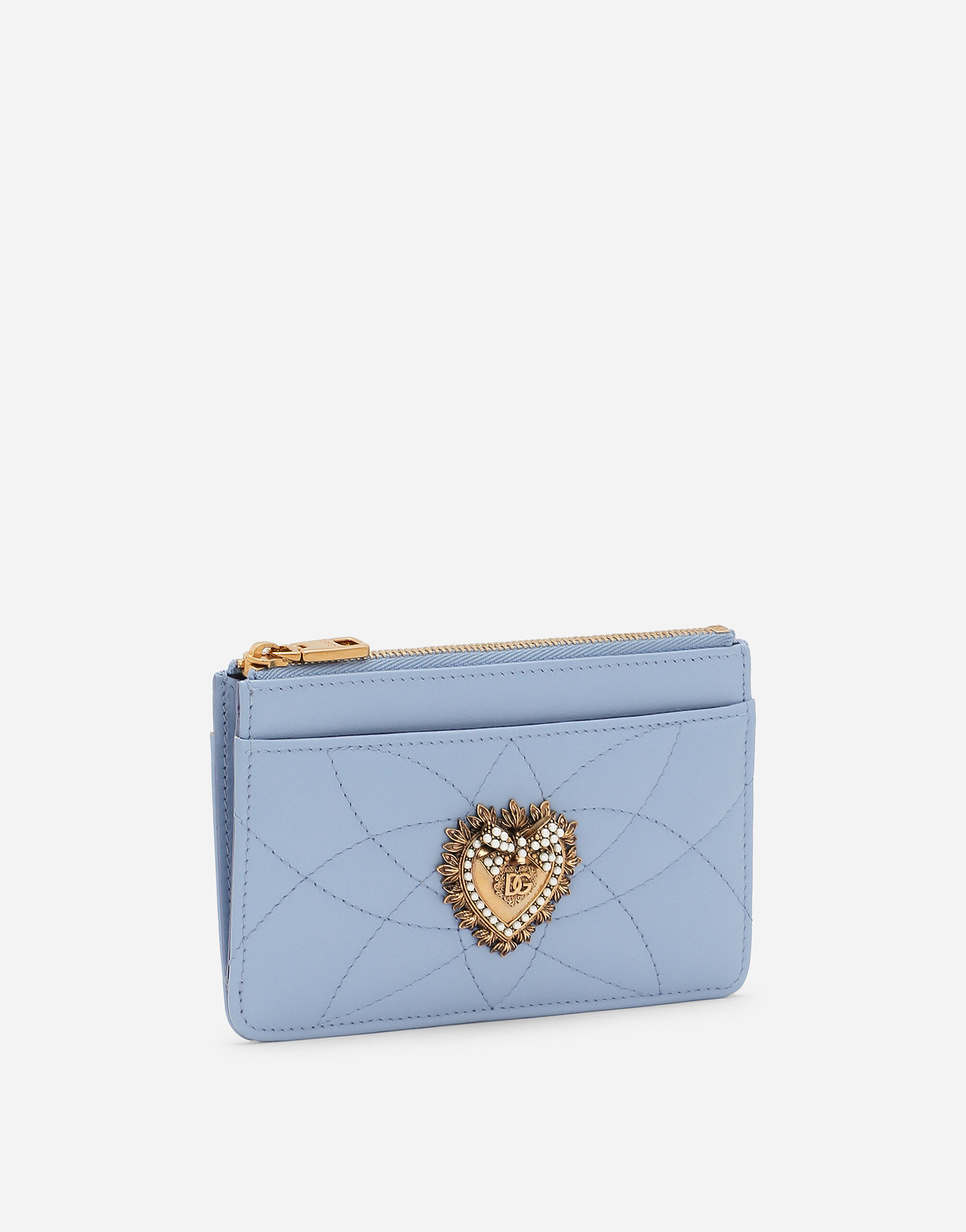 Medium Devotion card holder in Light Blue for Women