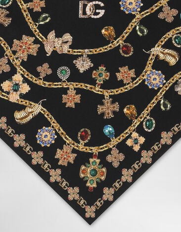 Dolce & Gabbana Silk twill stole Multicolor FS326AGDDAY