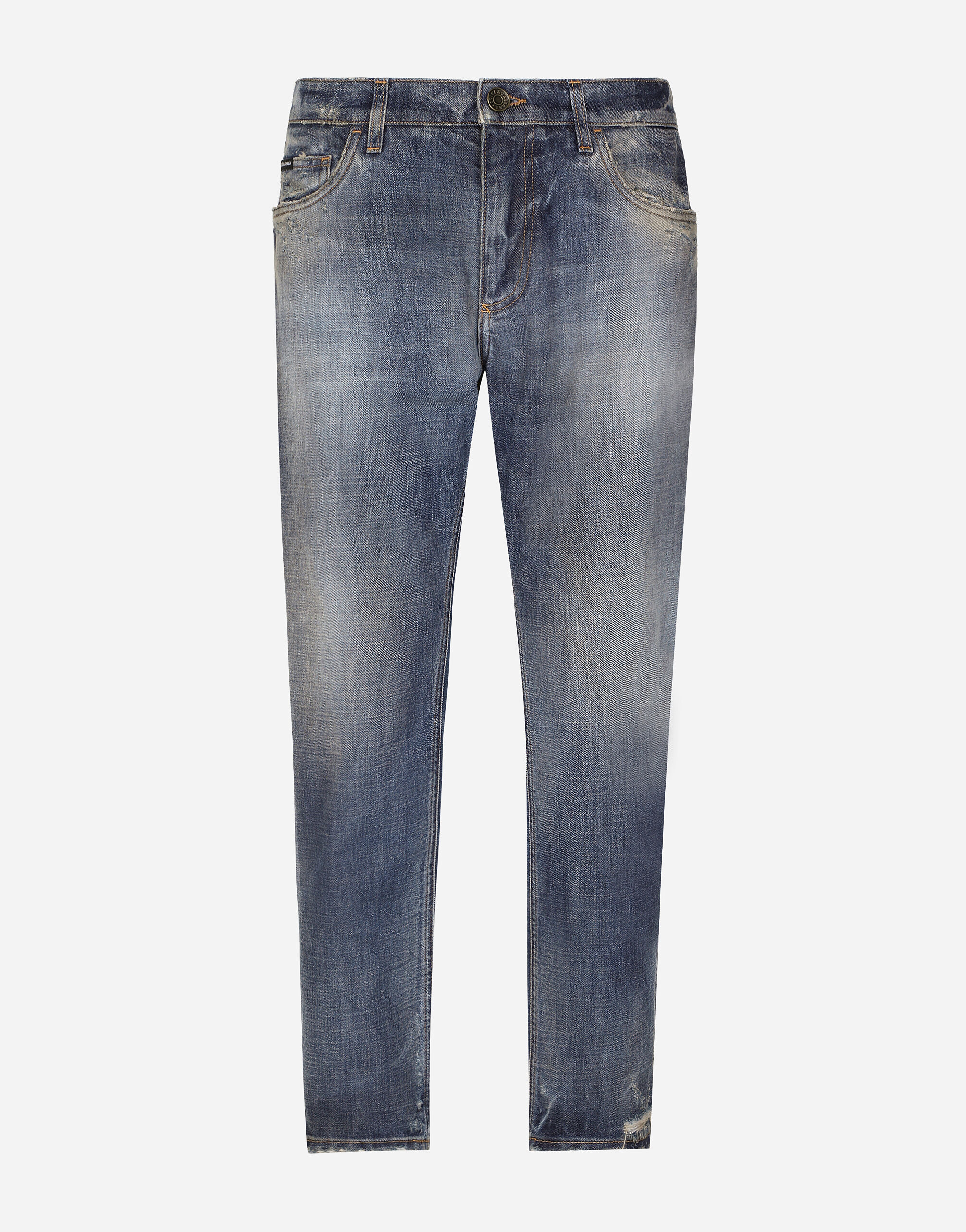 Loose denim jeans en Multicolore pour homme Dolce Gabbana