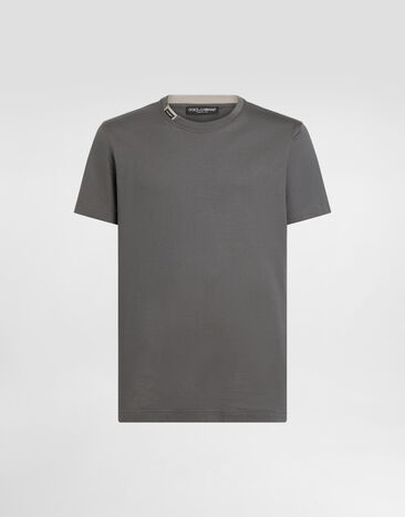 Dolce & Gabbana Cotton jersey t-shirt Grey G8TW5TFU7EQ