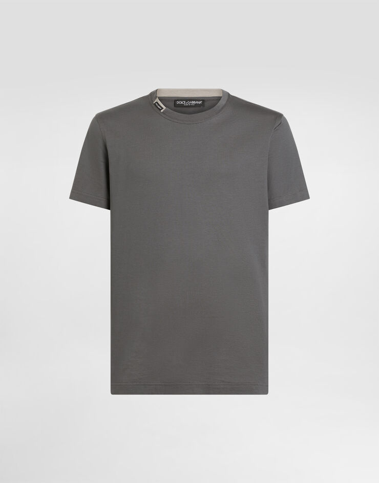 Dolce & Gabbana Cotton jersey t-shirt Grey G8TW5TFU7EQ