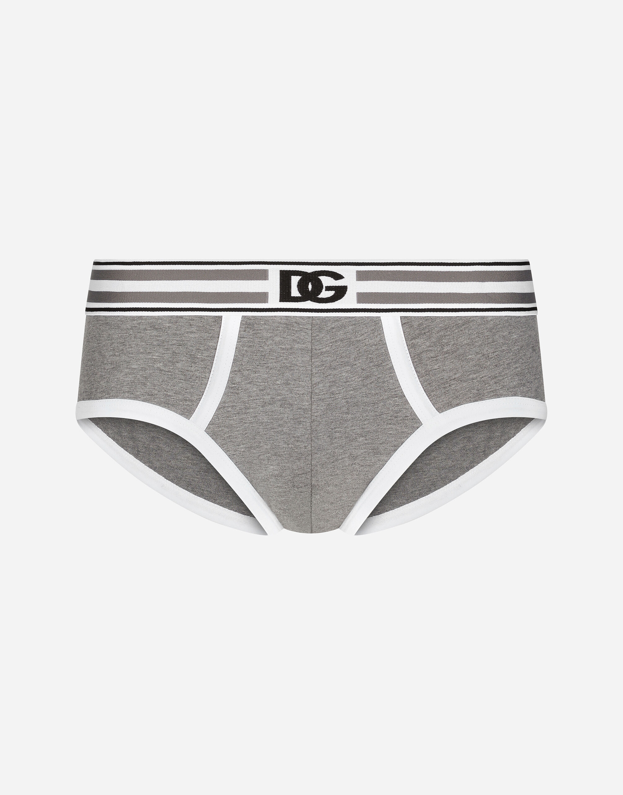 グレーのメンズ Two-way stretch jersey Brando briefs with DG logo