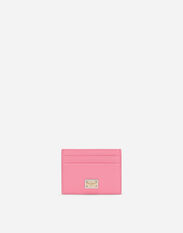 Dolce & Gabbana Dauphine calfskin card holder with branded tag Pink BI1261AS204
