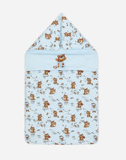 Dolce & Gabbana Baby leopard-print jersey sleep sack Pink LNJA88G7EY9