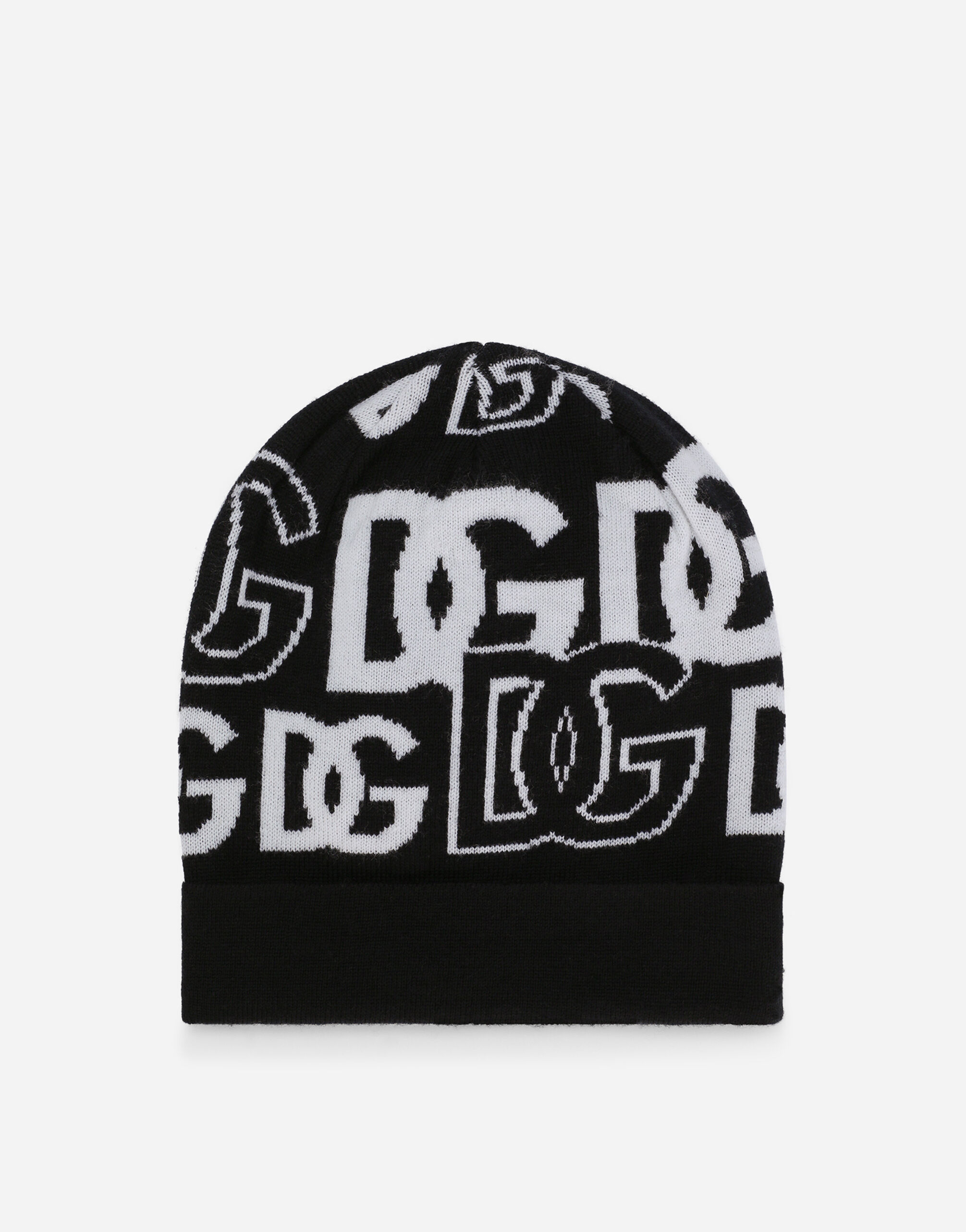 マルチカラーのウィメンズ ニットキャップ DGロゴジャカード