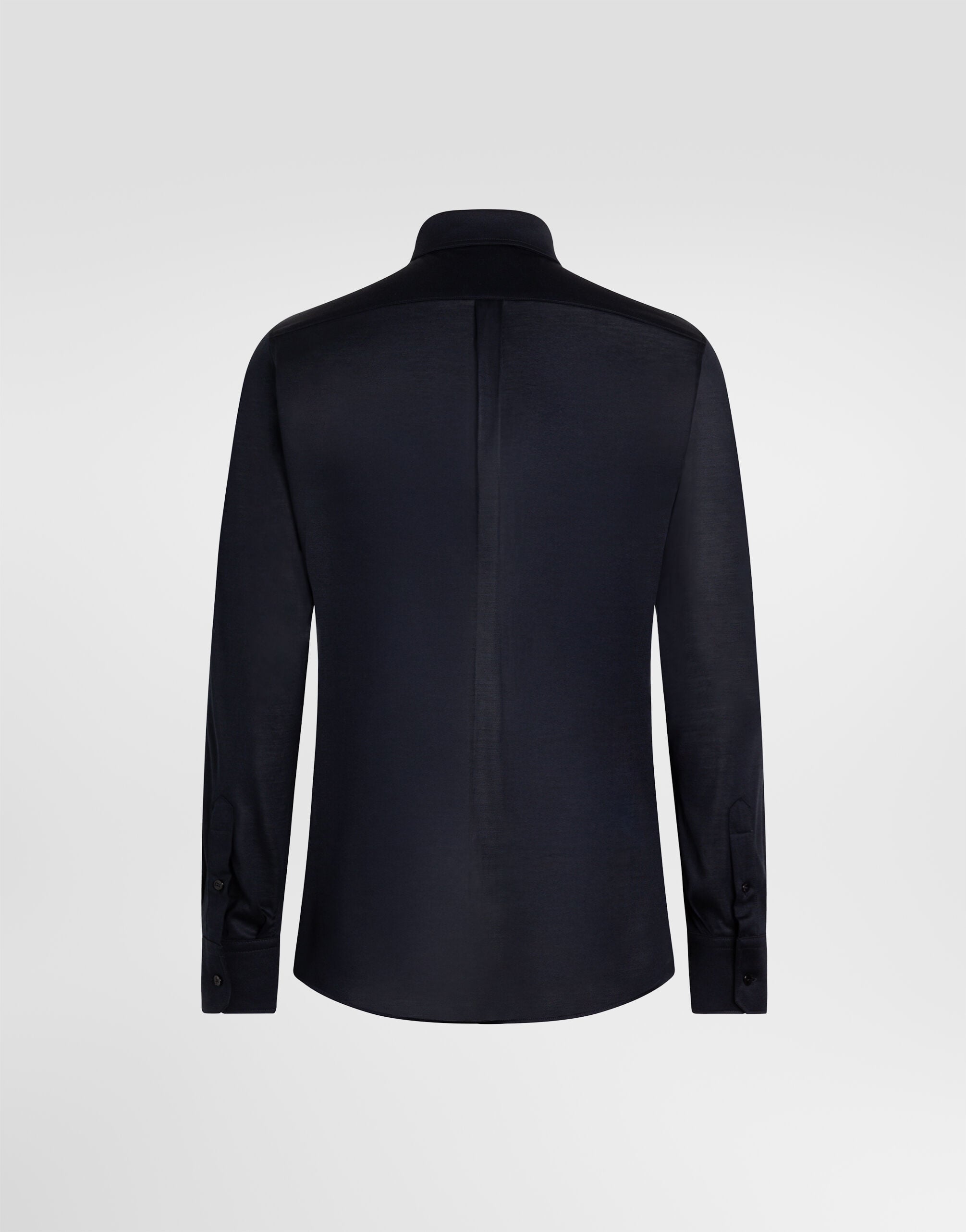 Martini silk jersey shirt in Blue for Men | Dolce&Gabbana® US