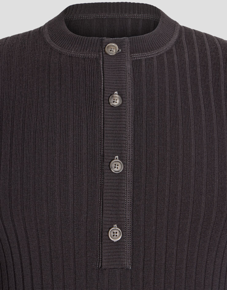 Dolce & Gabbana Serafino virgin wool pullover Dolce & Gabbana Serafino virgin wool pullover Grey GXX74TJCVZ3