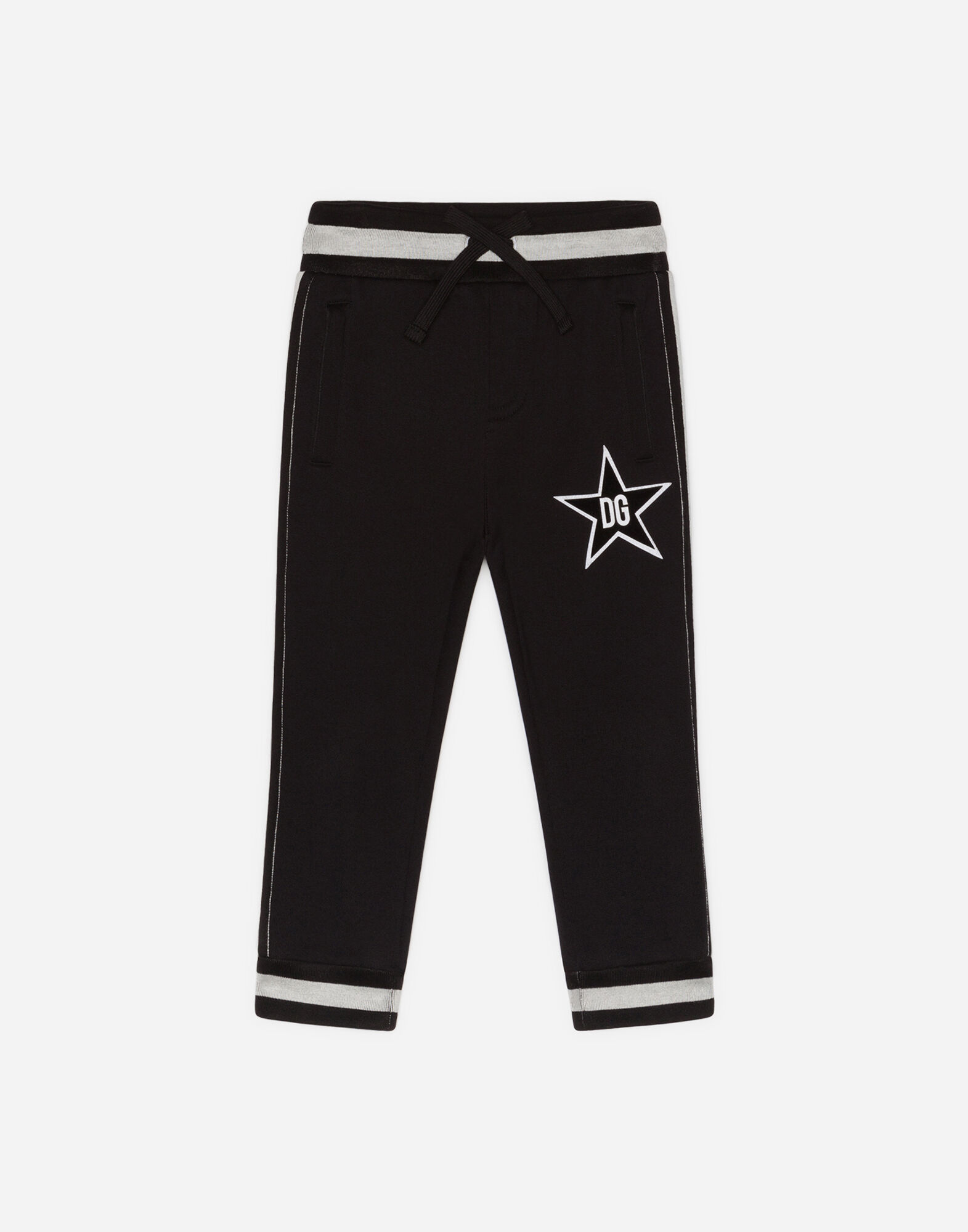 JERSEY JOGGING PANTS WITH STAR PATCH