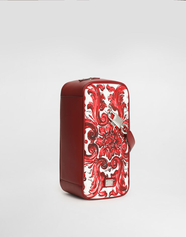 Dolce & Gabbana Majolica-print lock canvas handbag Multicolor BM2449A0642