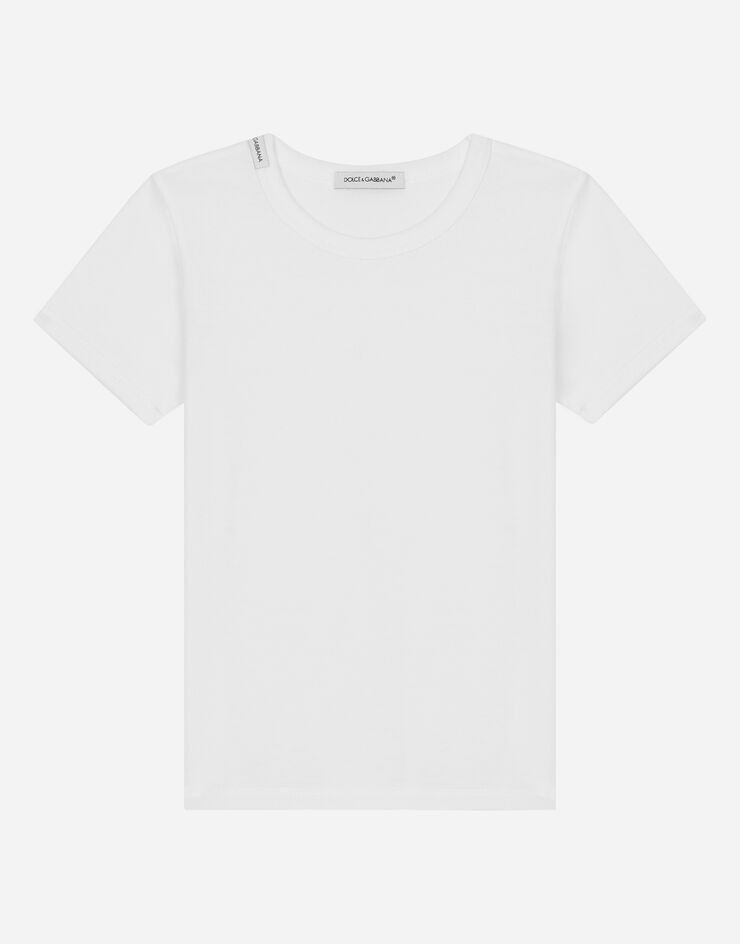 Dolce & Gabbana Short-sleeved jersey t-shirt two-pack WEIß L4J703G7OCU
