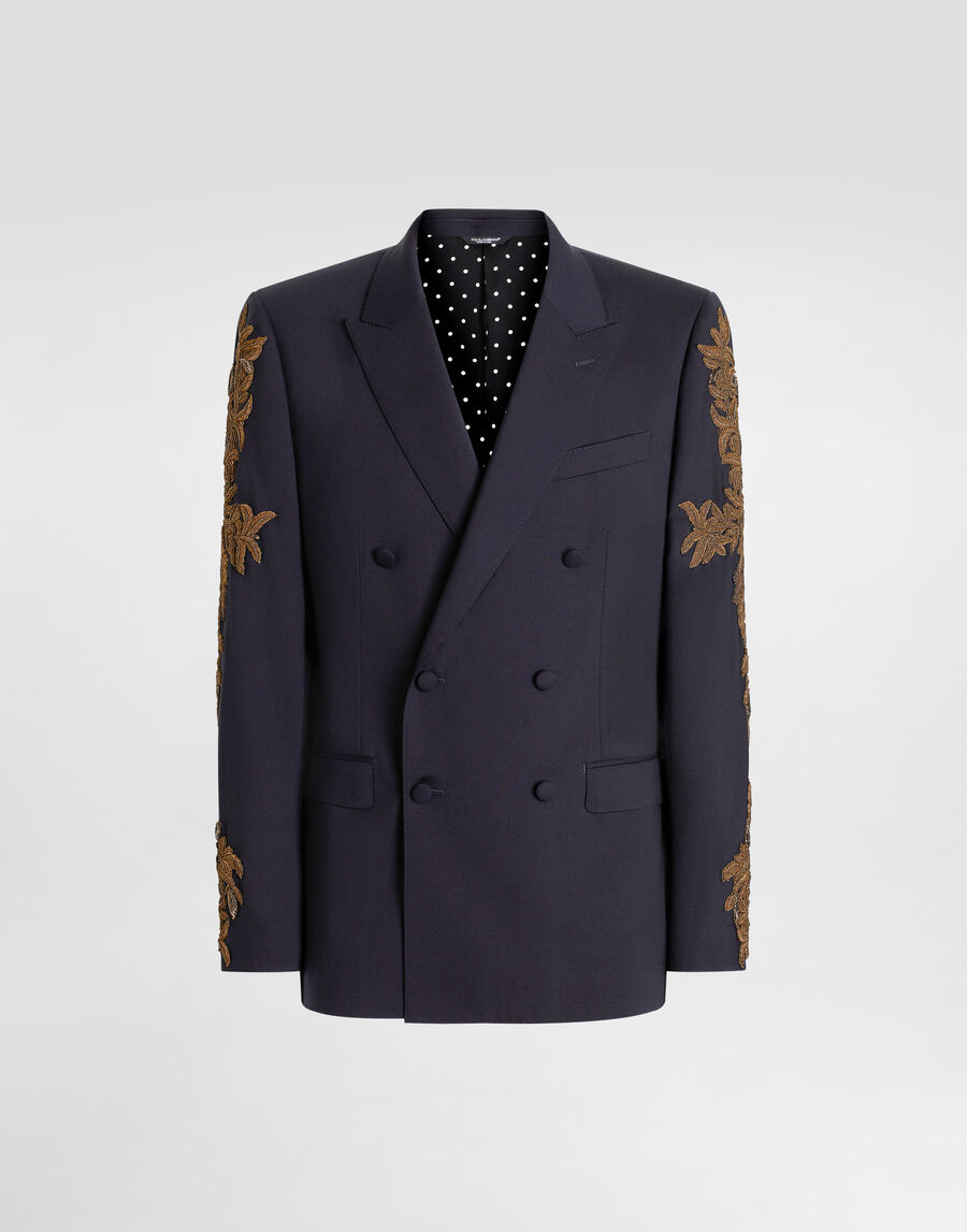Double-breasted new martini wool jacket