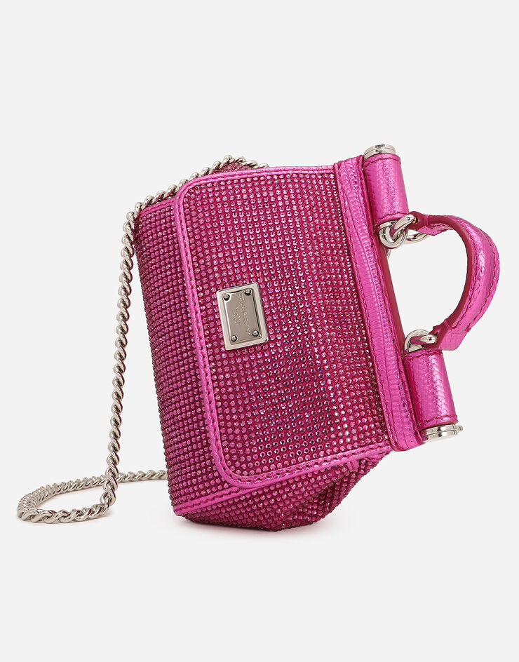 Dolce&Gabbana Borsa a mano Sicily mini Fuxia BB6494AO917