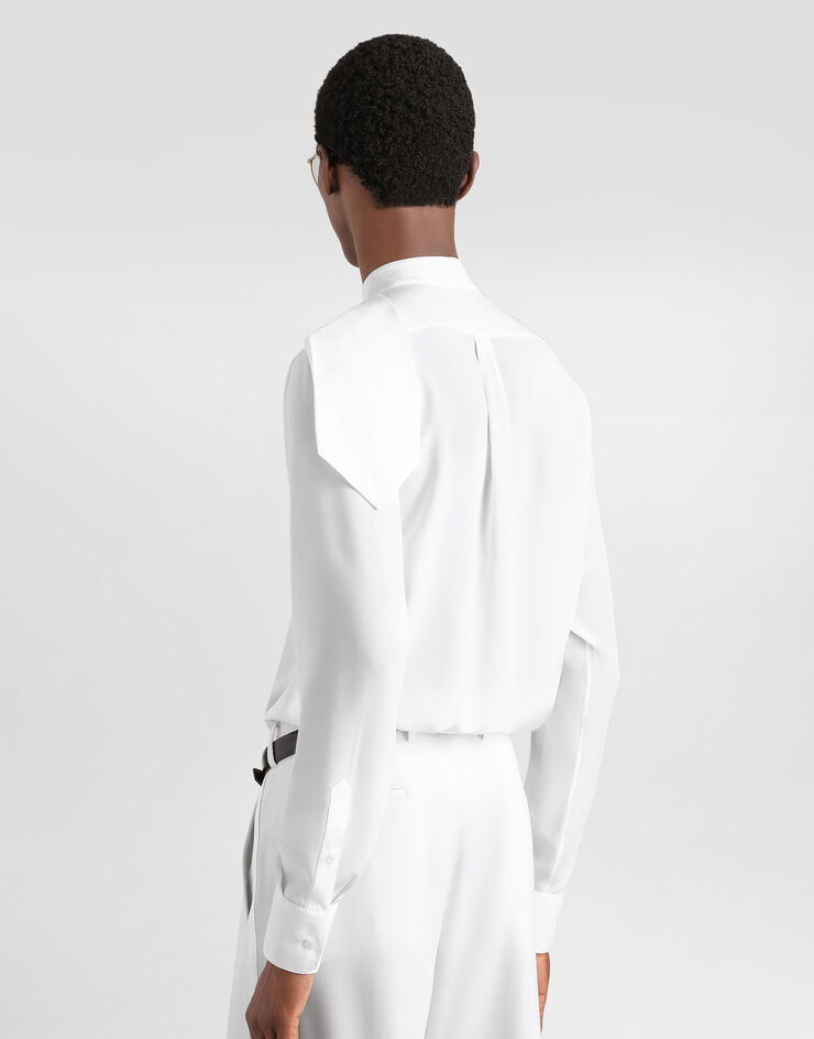 Dolce & Gabbana Crêpe de chine martini shirt Dolce & Gabbana Crêpe de chine martini shirt G5PD3TFU1P8