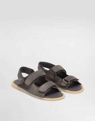 Dolce & Gabbana Sandalia de ante Gris A80492AT441