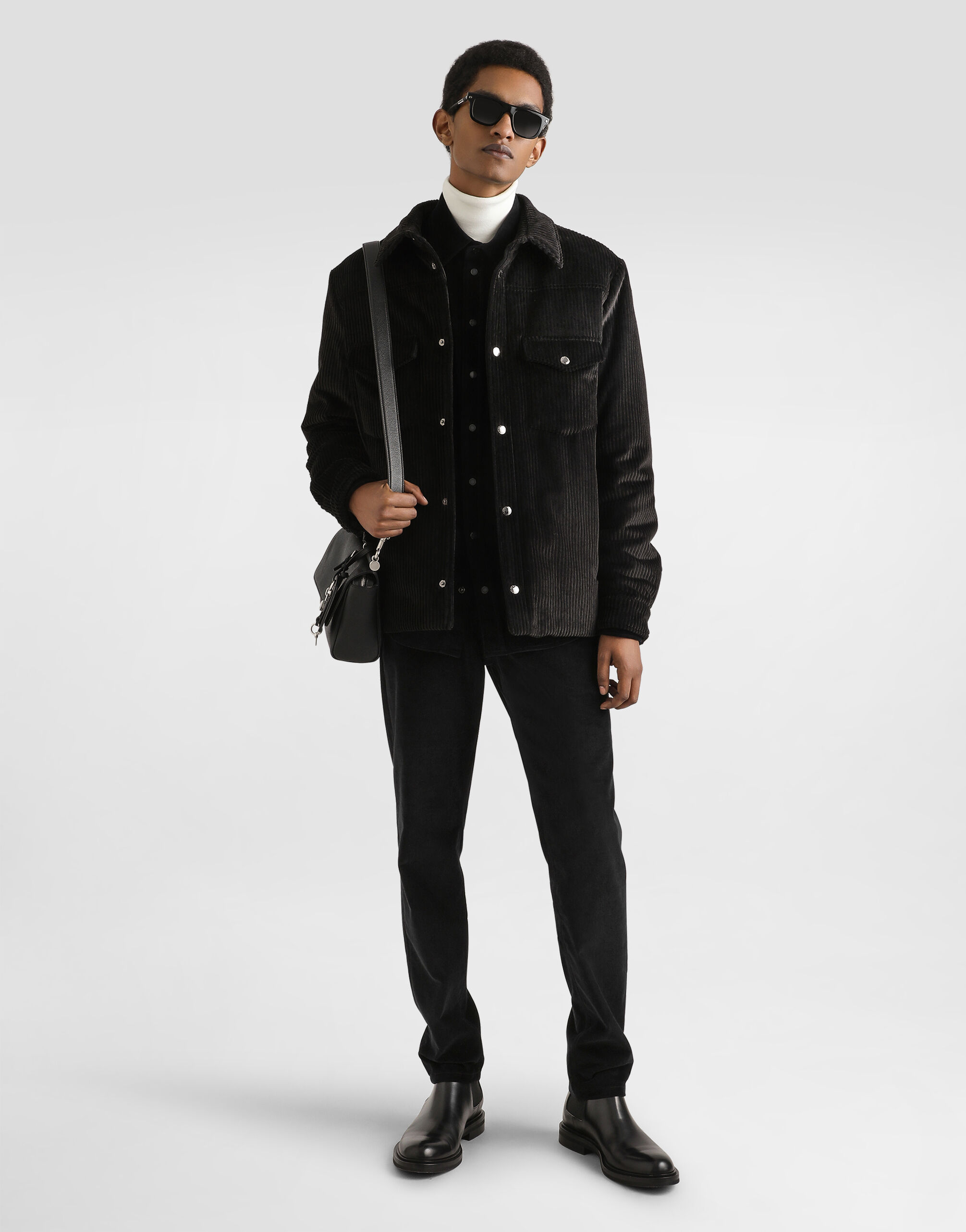 【希少】DOLCE&GABBANA BASIC ダメージ チノパンツ48サイズ Cotton and cashmere regular trousers in Black for Men