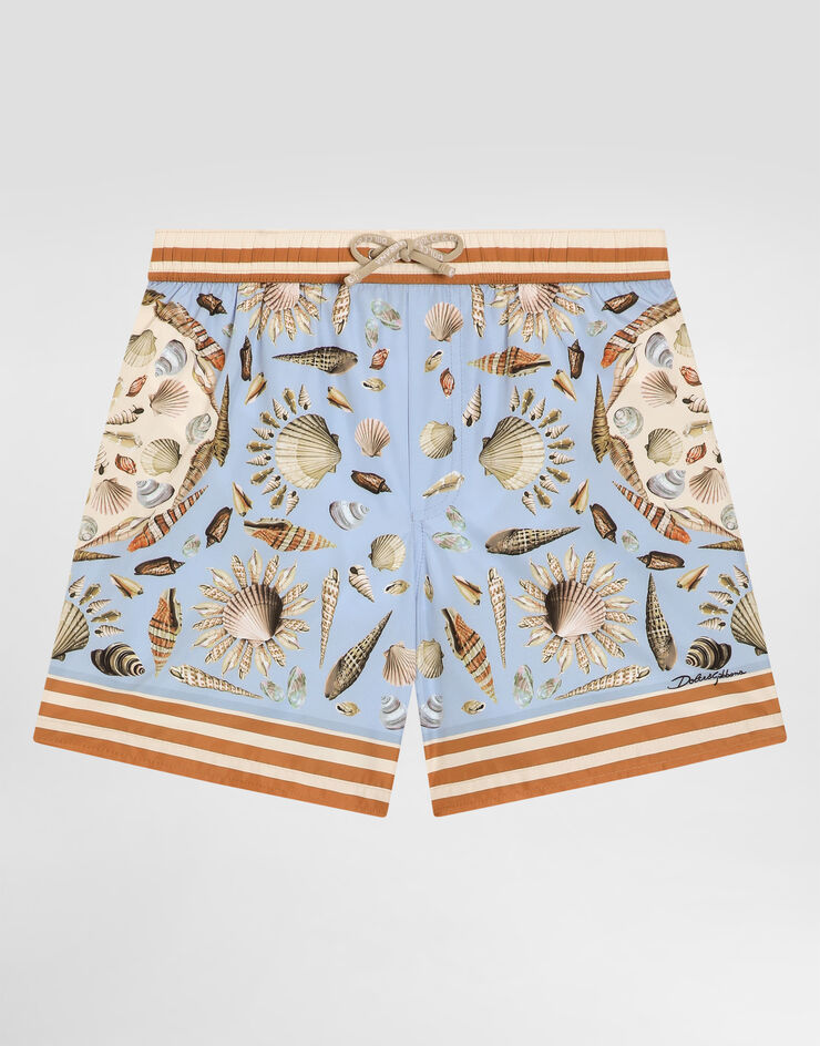 Dolce & Gabbana Shell-print medium canvas boxer shorts Multicolor L4J850ON07Z