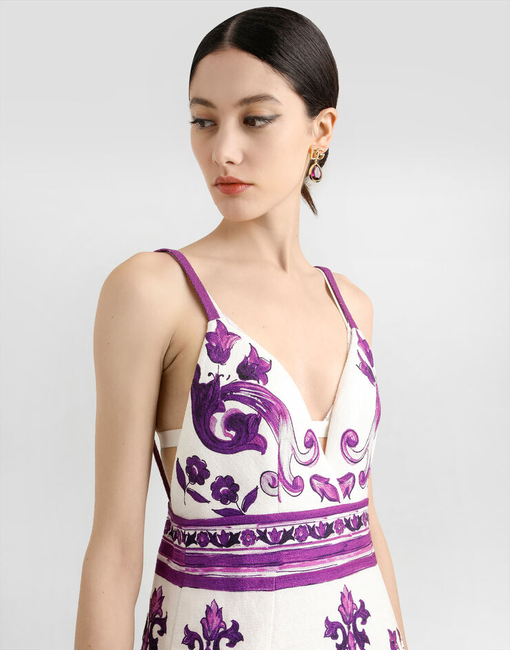 Dolce & Gabbana Majolica-print dress Multicolor F6TZOTFPFSO
