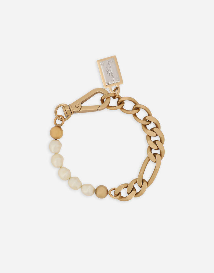 Dolce & Gabbana Link bracelet with pearls Gold WBO6C3W1111