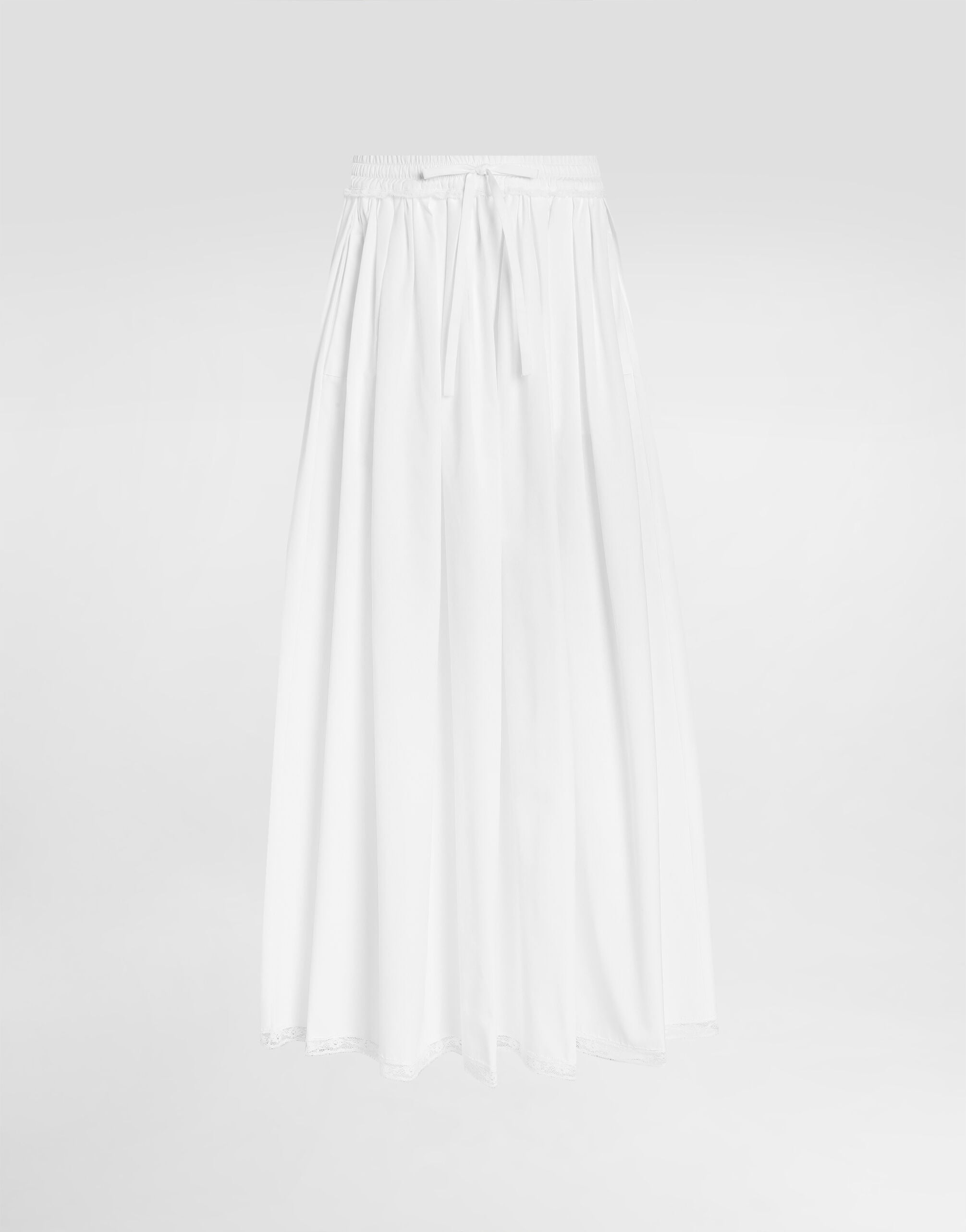 【maison de Dolce. 】 plume skirt/white Poplin skirt in White for Women | Dolce&Gabbana® US