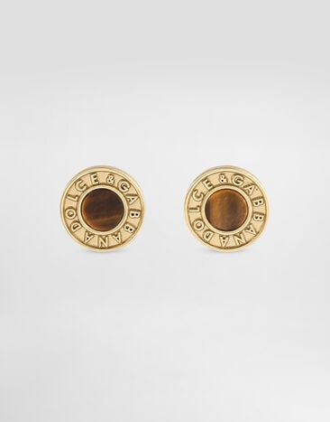 Dolce & Gabbana Dg logo and stone pin earrings Gold WER5S1W1111