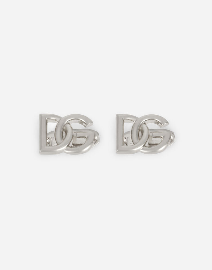Dolce & Gabbana DG 徽标袖扣 银 WFO1M2W1111