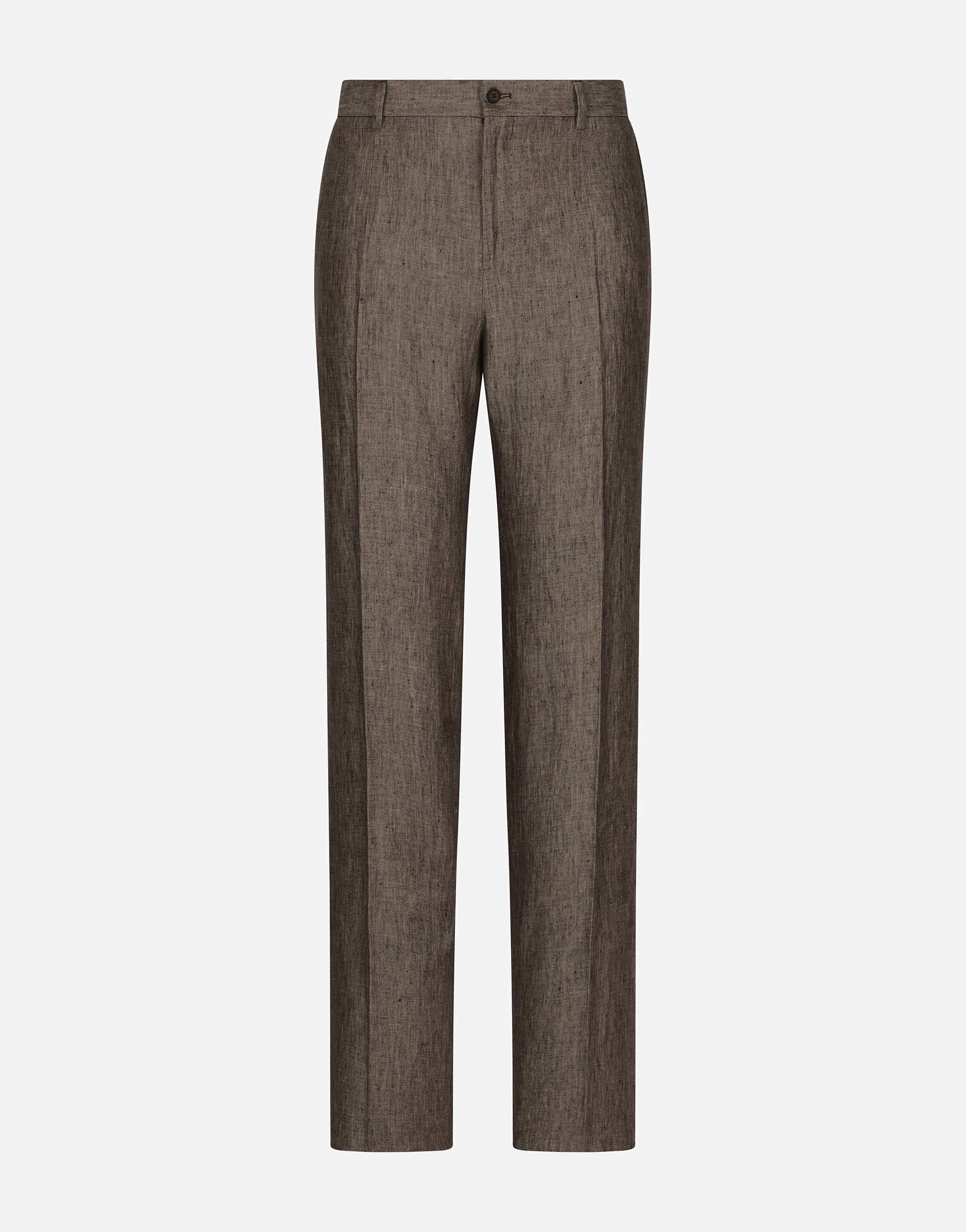 Dolce & Gabbana Classic linen pants Multicolor GY6UETFR4BP