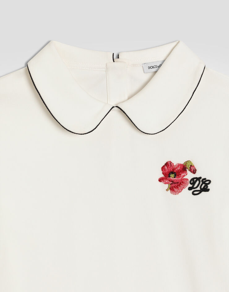Dolce & Gabbana Interlock t-shirt with logo Dolce & Gabbana Interlock t-shirt with logo White L5JTRAG7P7B