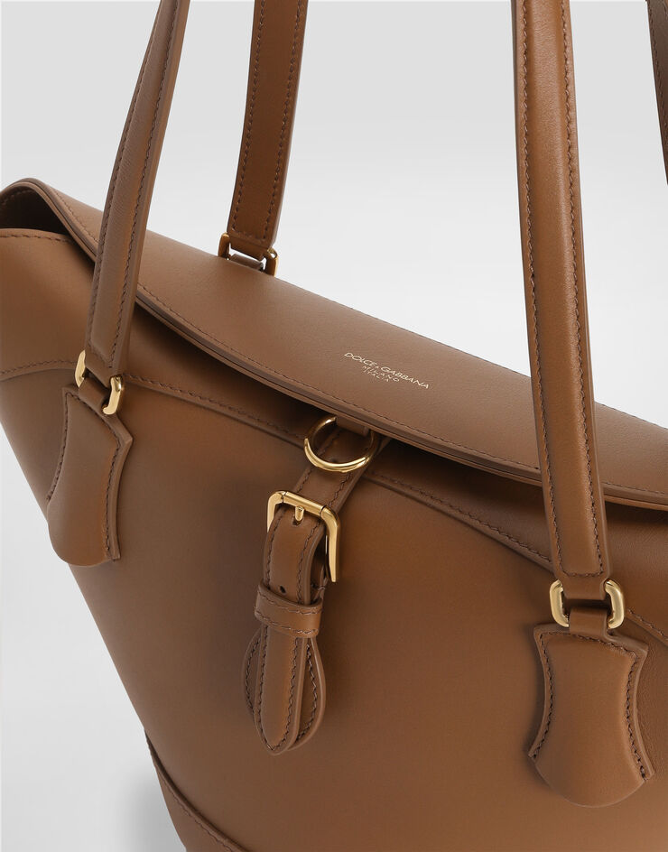 Dolce & Gabbana Capri coffa bag in calfskin Brown BB7815AK274