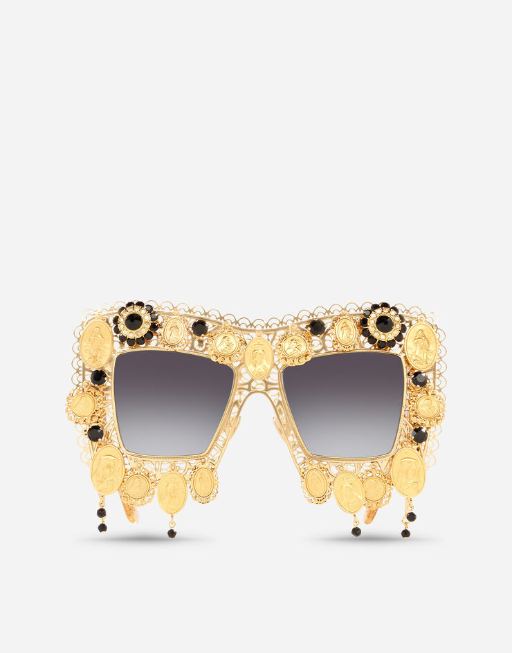 Dolce & Gabbana 디보션 선글라스 골드 VGDEVOVAAAC