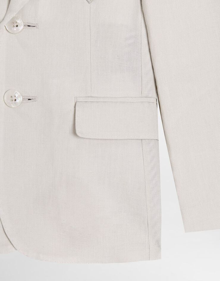 Dolce & Gabbana Deconstructed linen jacket Beige L41E97FU4LH