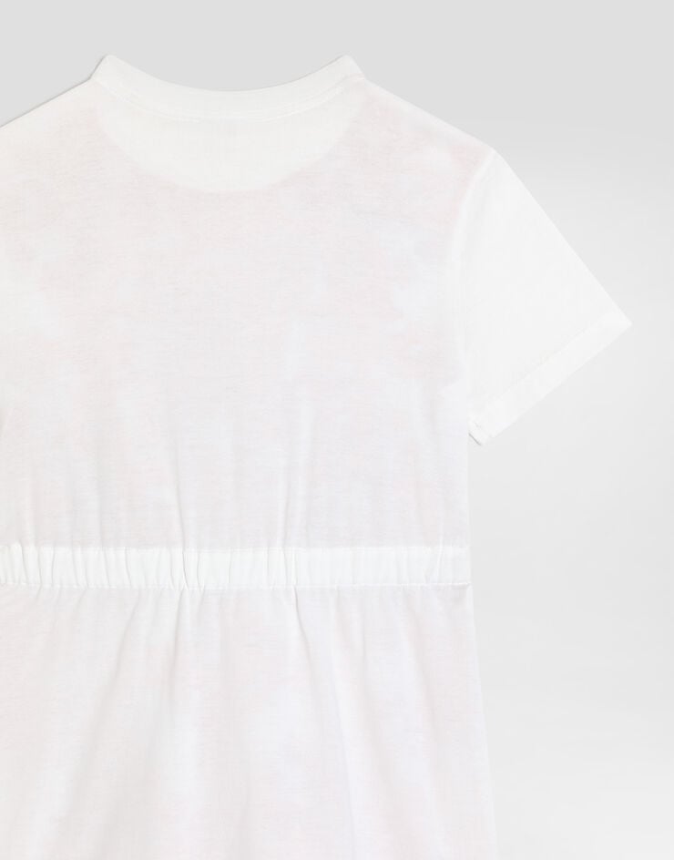Dolce & Gabbana Robe en jersey à imprimé majolica Multicolor L5JDBGG7P5T