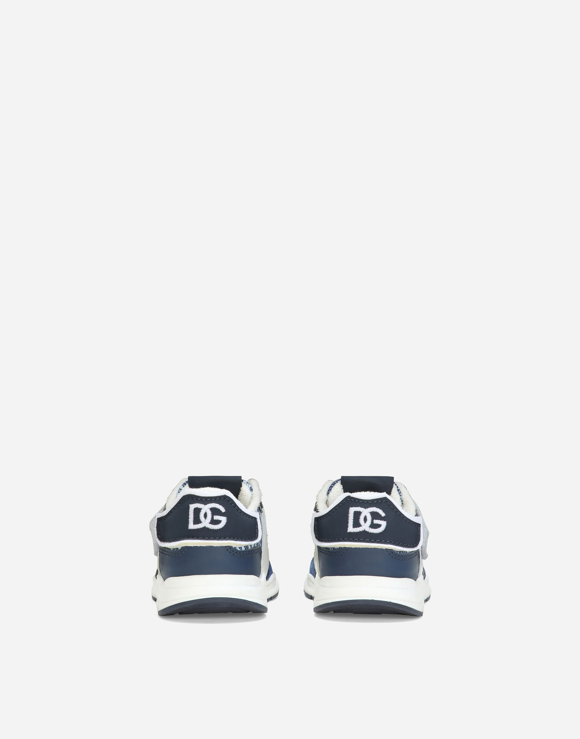 デニムのボーイズ Mixed-material Air Master sneakers