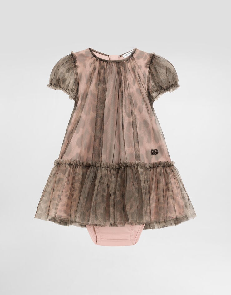 Dolce & Gabbana Leopard-print tulle dress Print L24DO5HSMV5