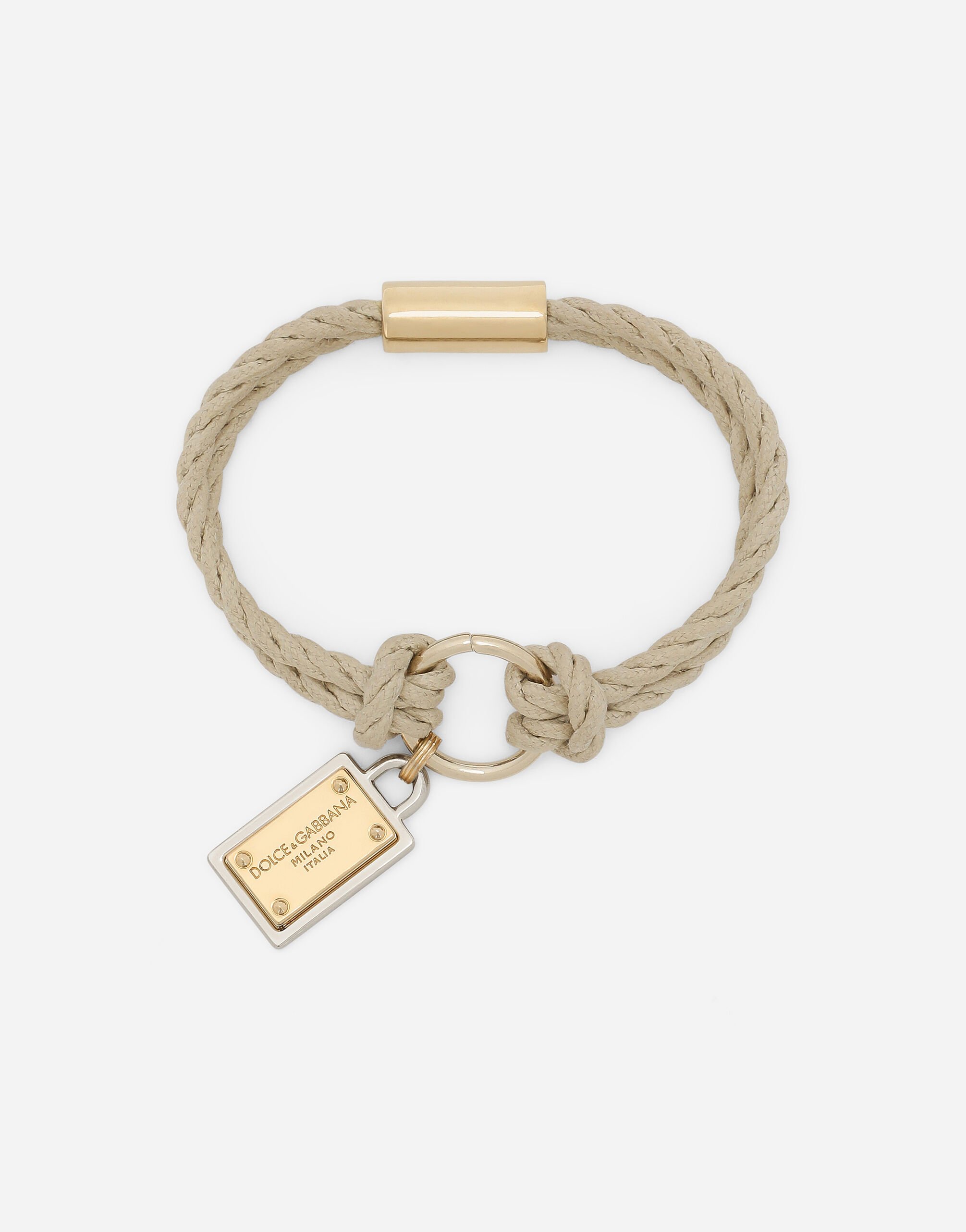 Dolce & Gabbana “Marina” cord bracelet Beige A50601A8034