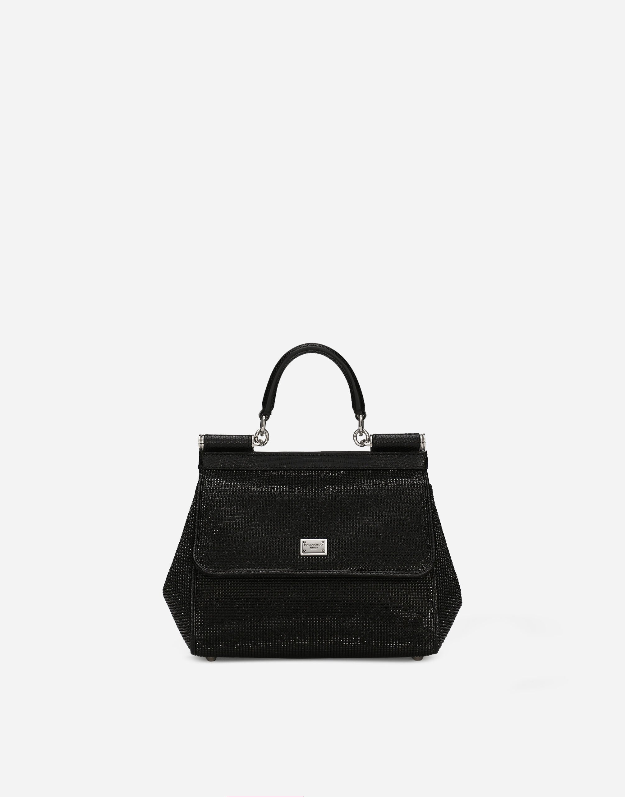 Dolce & Gabbana Medium Sicily handbag Black F6DFDTFLSIO