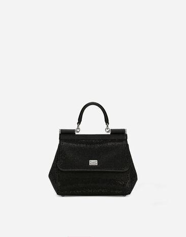 Dolce & Gabbana Sac à main Sicily moyen format Noir F6DFDTFLSIO