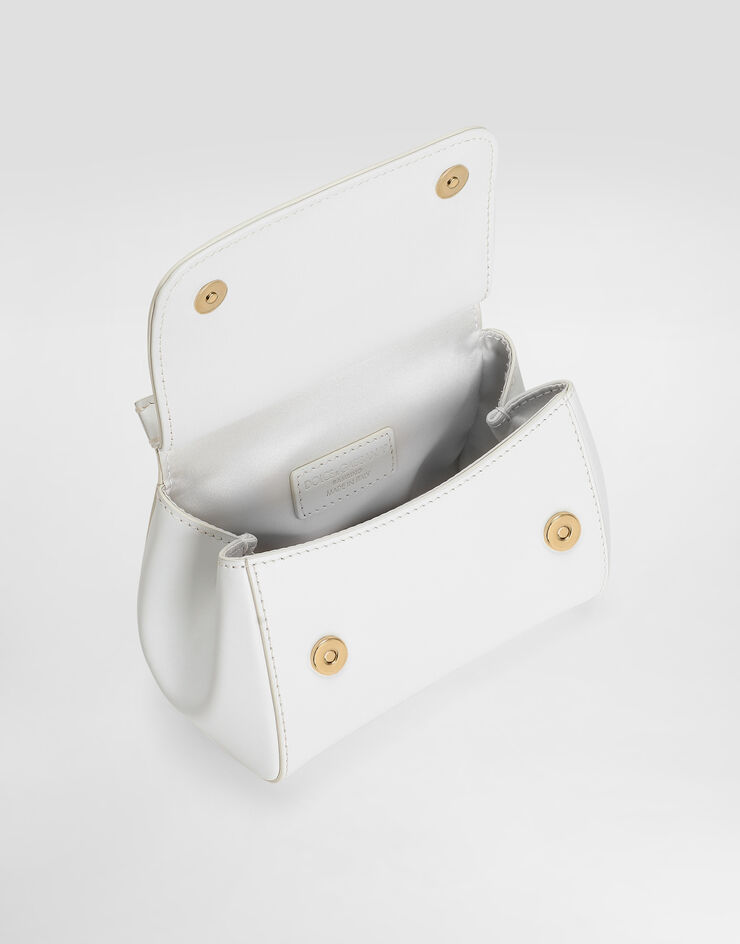 Dolce & Gabbana Bolso bandolera Sicily de napa de piel de becerro Blanco EB0003AU605