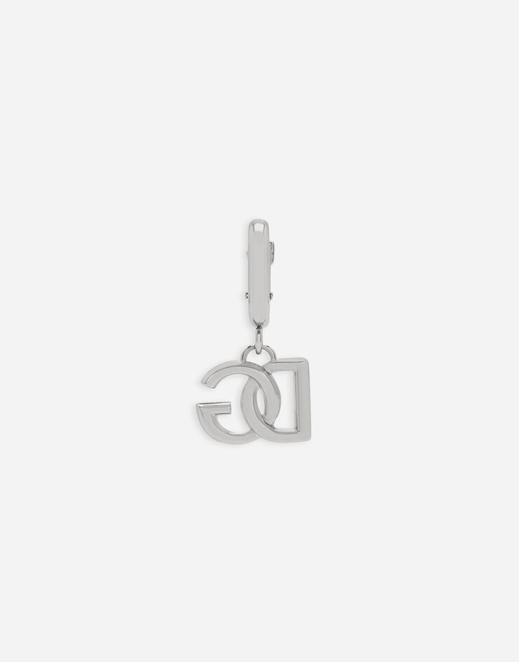 Dolce & Gabbana Colgante con mosquetón y logotipo DG Plateado WVQ5L1W1111