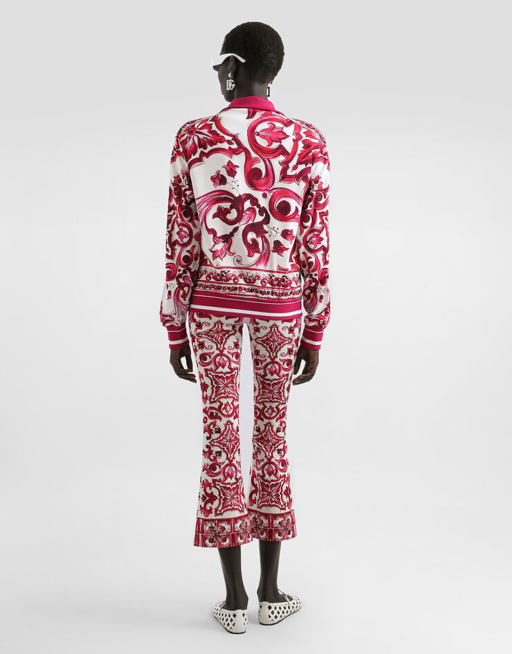 Dolce & Gabbana T-shirt à manches courtes en jersey Blanc F8H32TG7TLC