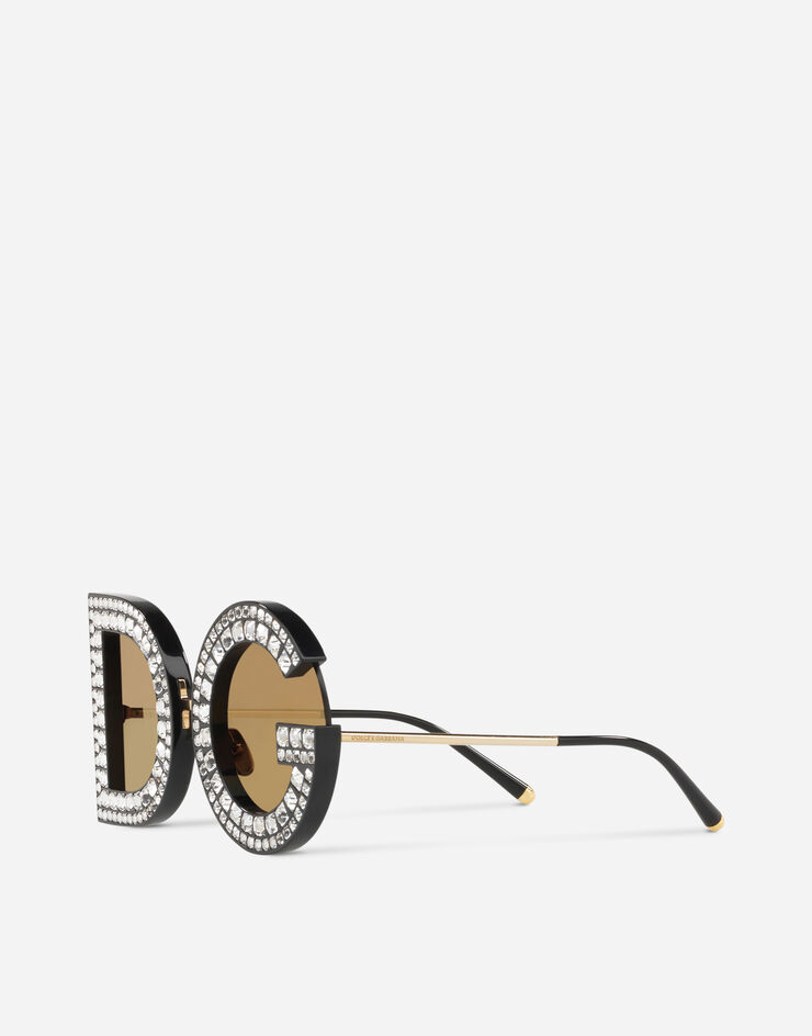 Dolce & Gabbana Lunettes de soleil DG glitter Noir VG6121VN1F9