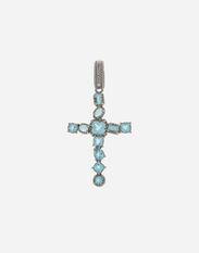 Dolce & Gabbana Anna charm in white gold 18kt with light blue topazes Rot WAQA3GWQM01