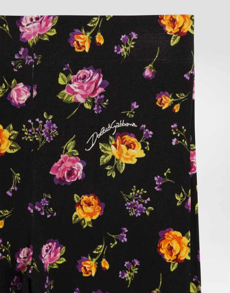 Dolce & Gabbana Small flowers-print jersey trousers Dolce & Gabbana Small flowers-print jersey trousers Multicolor L5JPD8HSGAP