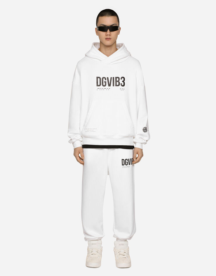 Dolce & Gabbana ジョギングパンツ ジャージー DGVIB3&ロゴプリント ホワイト GZ4EATG7K3G