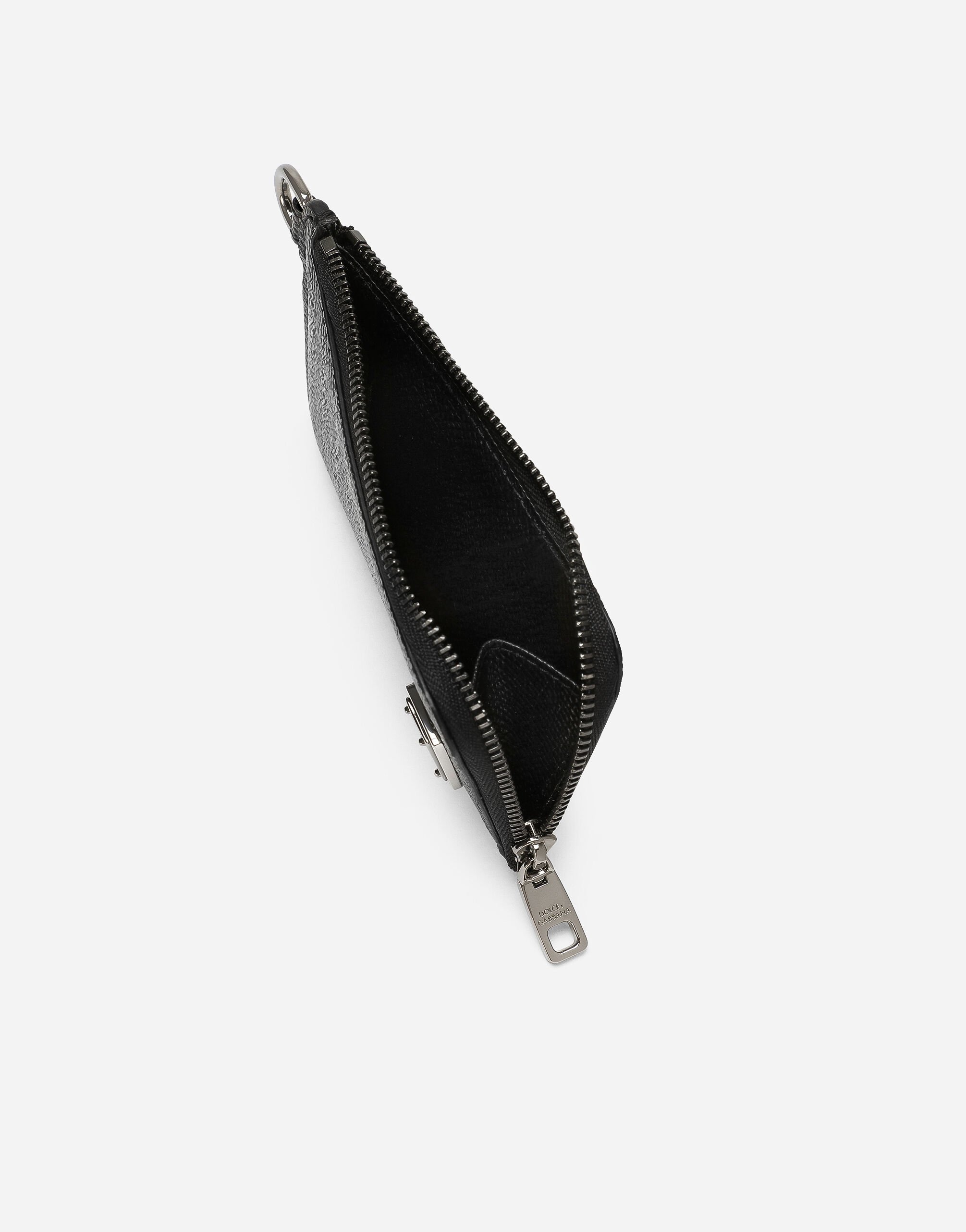 Portacarte in pelle di vitello in Nero da Uomo | Dolce&Gabbana®
