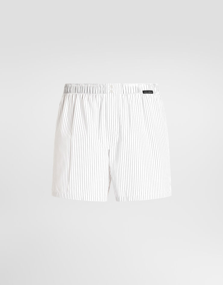 Dolce & Gabbana Short en popeline de coton rayée Dolce & Gabbana Short en popeline de coton rayée Multicolor M3A15TFR50B