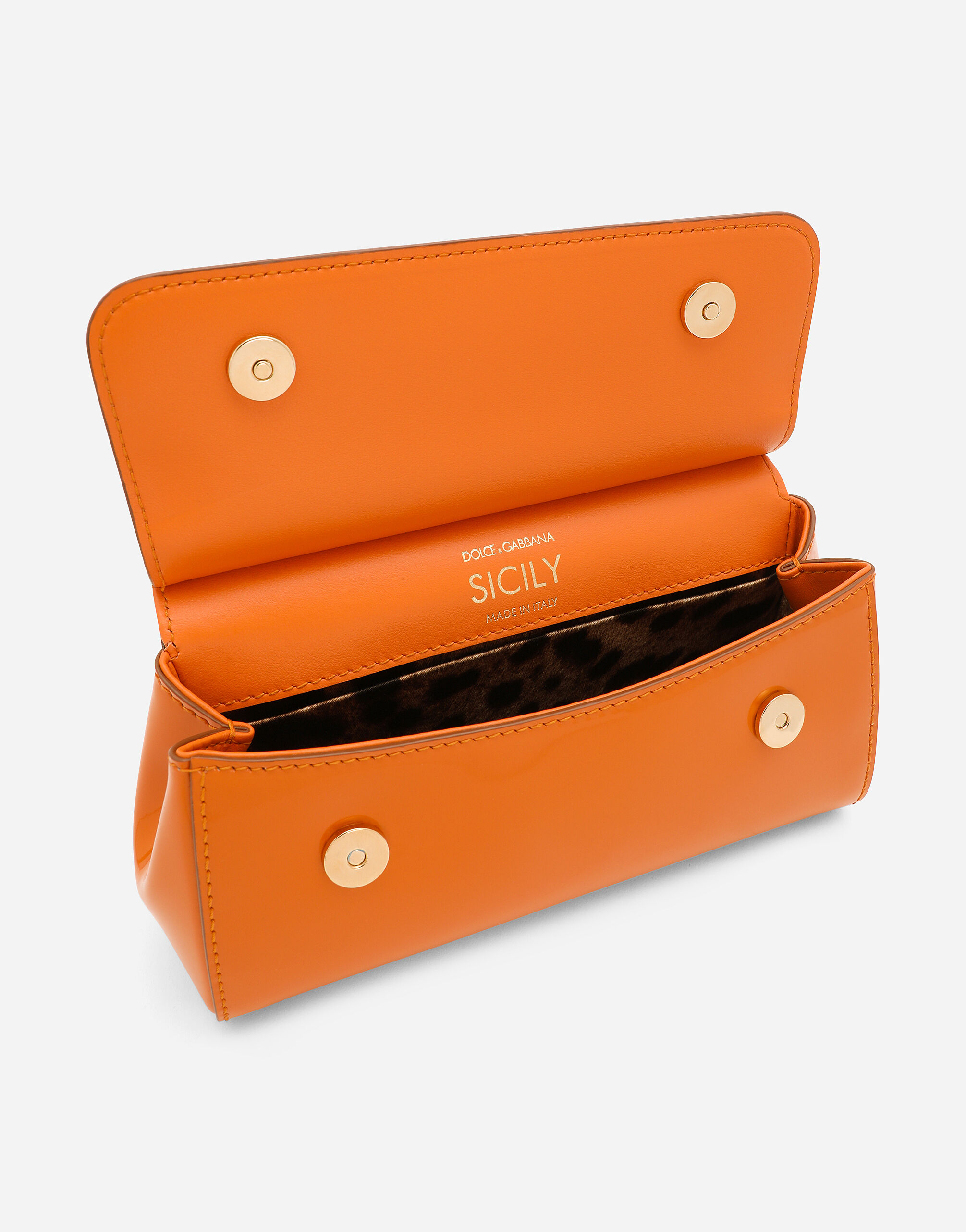 Small Sicily handbag in Orange for Women Dolce Gabbana